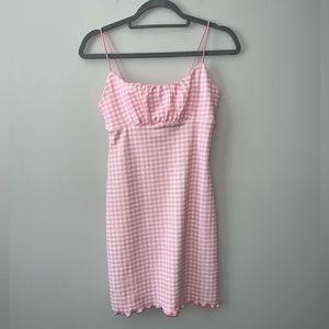 Pink Checkered Dress